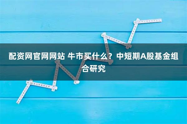 配资网官网网站 牛市买什么？中短期A股基金组合研究